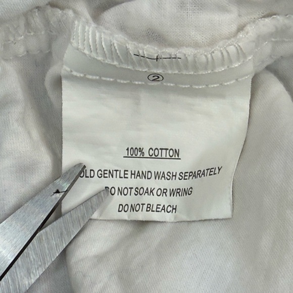 Selfie Leslie White La Quinta Lace-Up Bust Drawstring Detail Eyelet Dress Dress - Picture 13 of 16